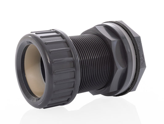 Sattelkammer-Pferdeabteil Wanddurchführung mit Klemmmutter 50 mm